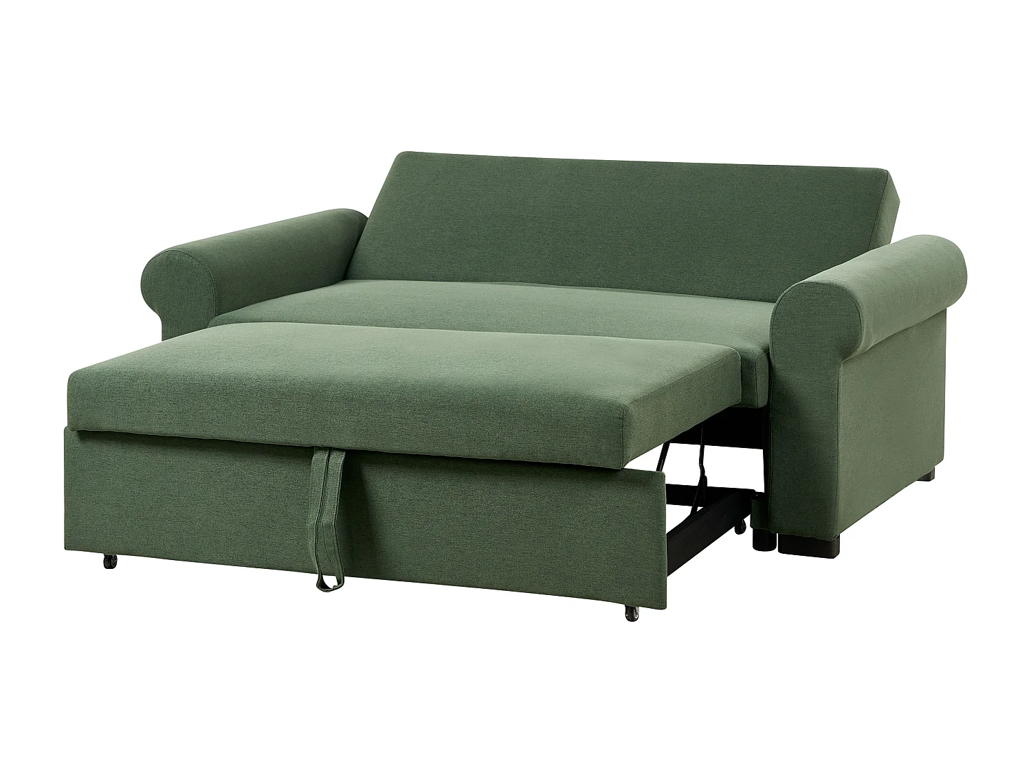 Canapé-lit 2 places SILDA Tissu Vert foncé