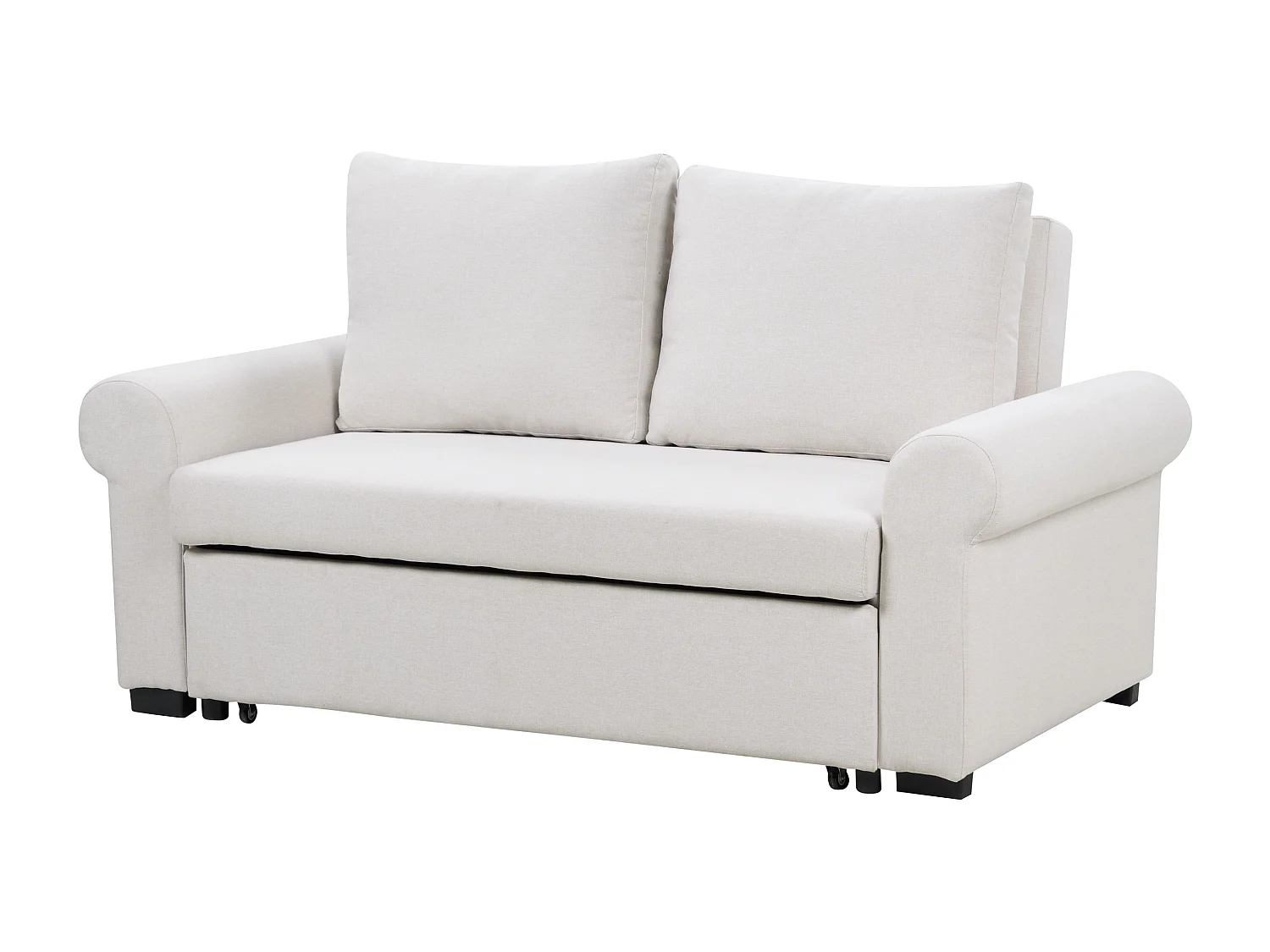 Slaapbank SILDA Stof Lichtbeige 2-zitter