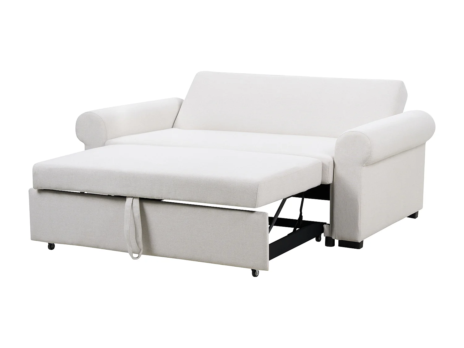 Slaapbank SILDA Stof Lichtbeige 2-zitter