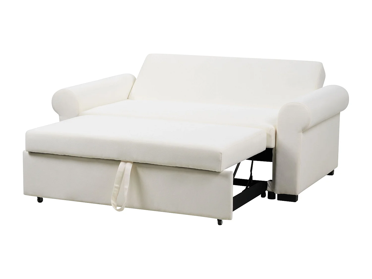 Sofá cama SILDA Tela Blanco 2 plazas