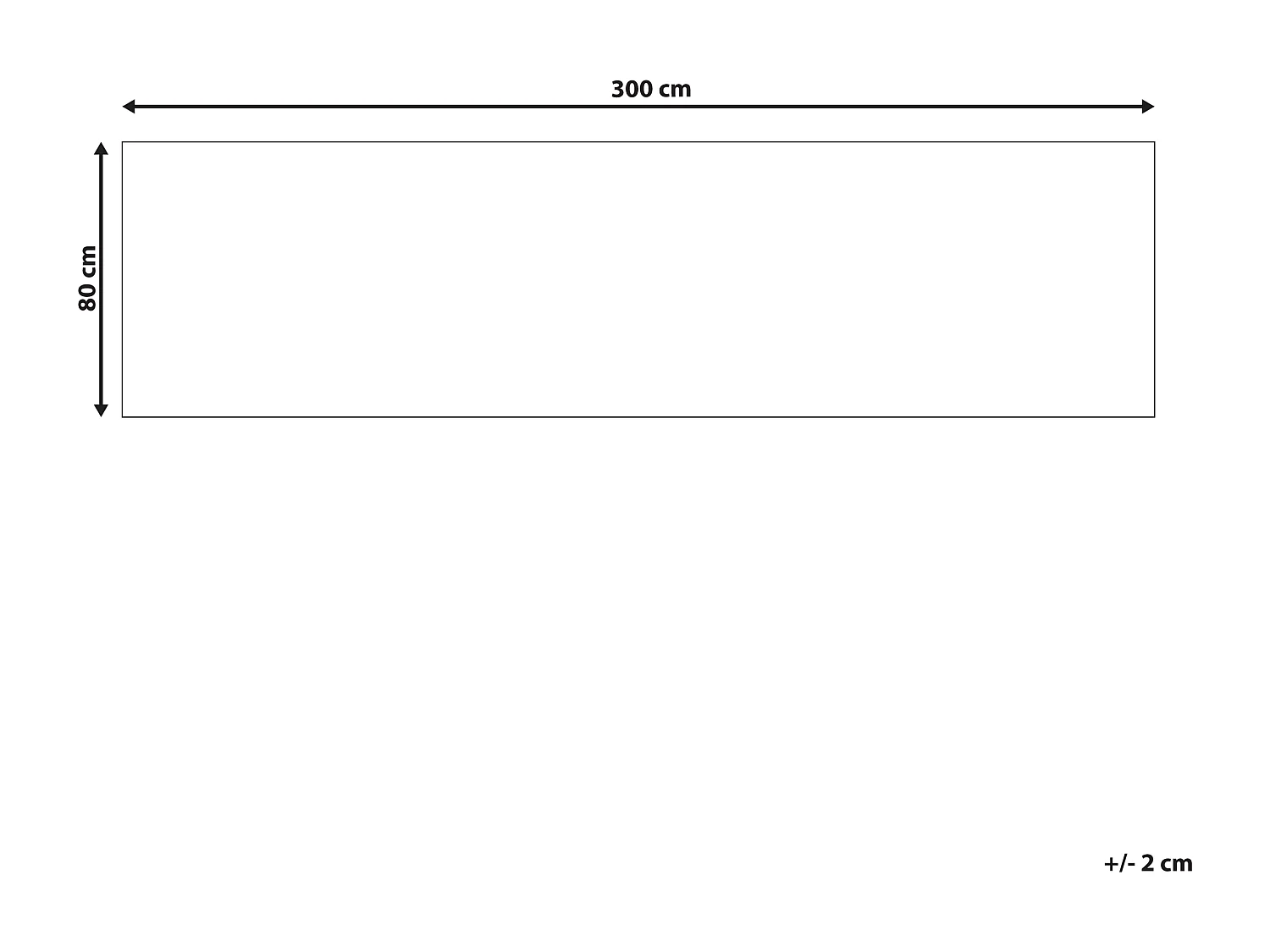 Vloerkleed katoen beige 80 x 300 cm BEYKOZ