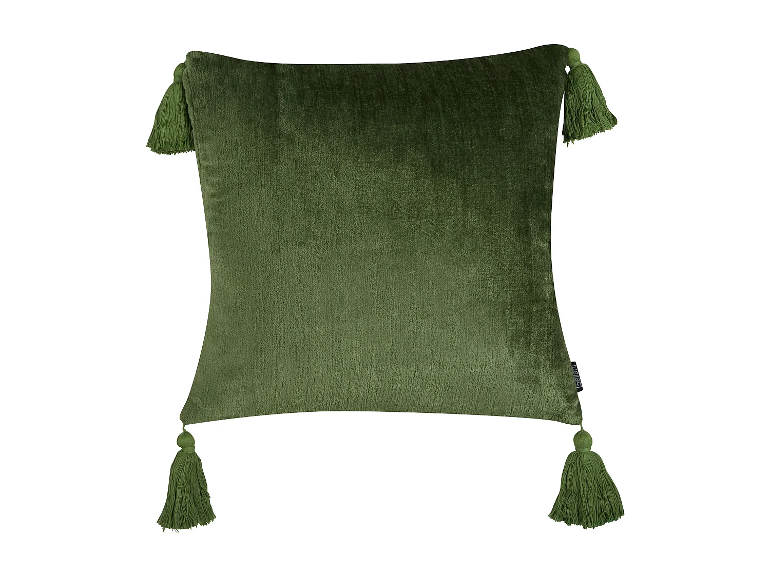 Lot de 2 coussins décoratifs HIZZINE Velours 45 x 45 cm Vert Unicolore
