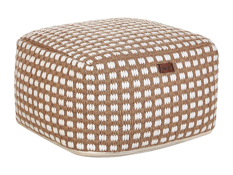 Pouf CHILAR Coton Beige
