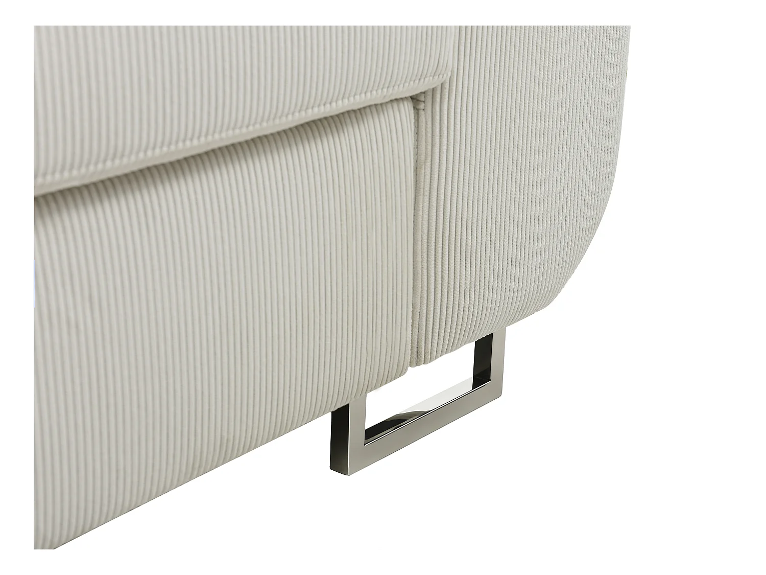 Ecksofa mit Schlaffunktion - Ecke links - Cord - Beige - NURAZIO