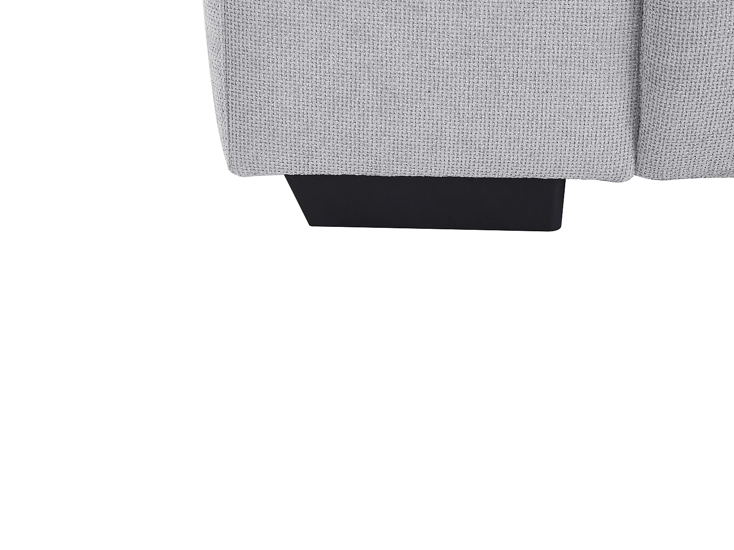 Canapé d'angle droit en tissu texturé gris LOPONZA