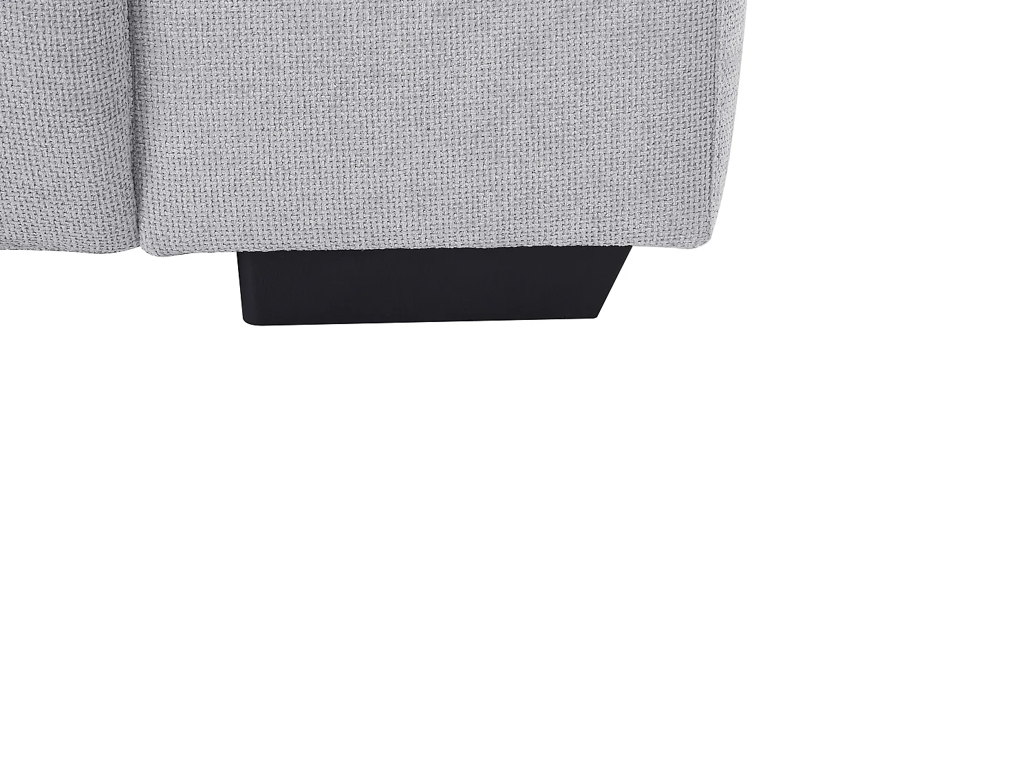 Canapé d'angle gauche en tissu texturé gris LOPONZA