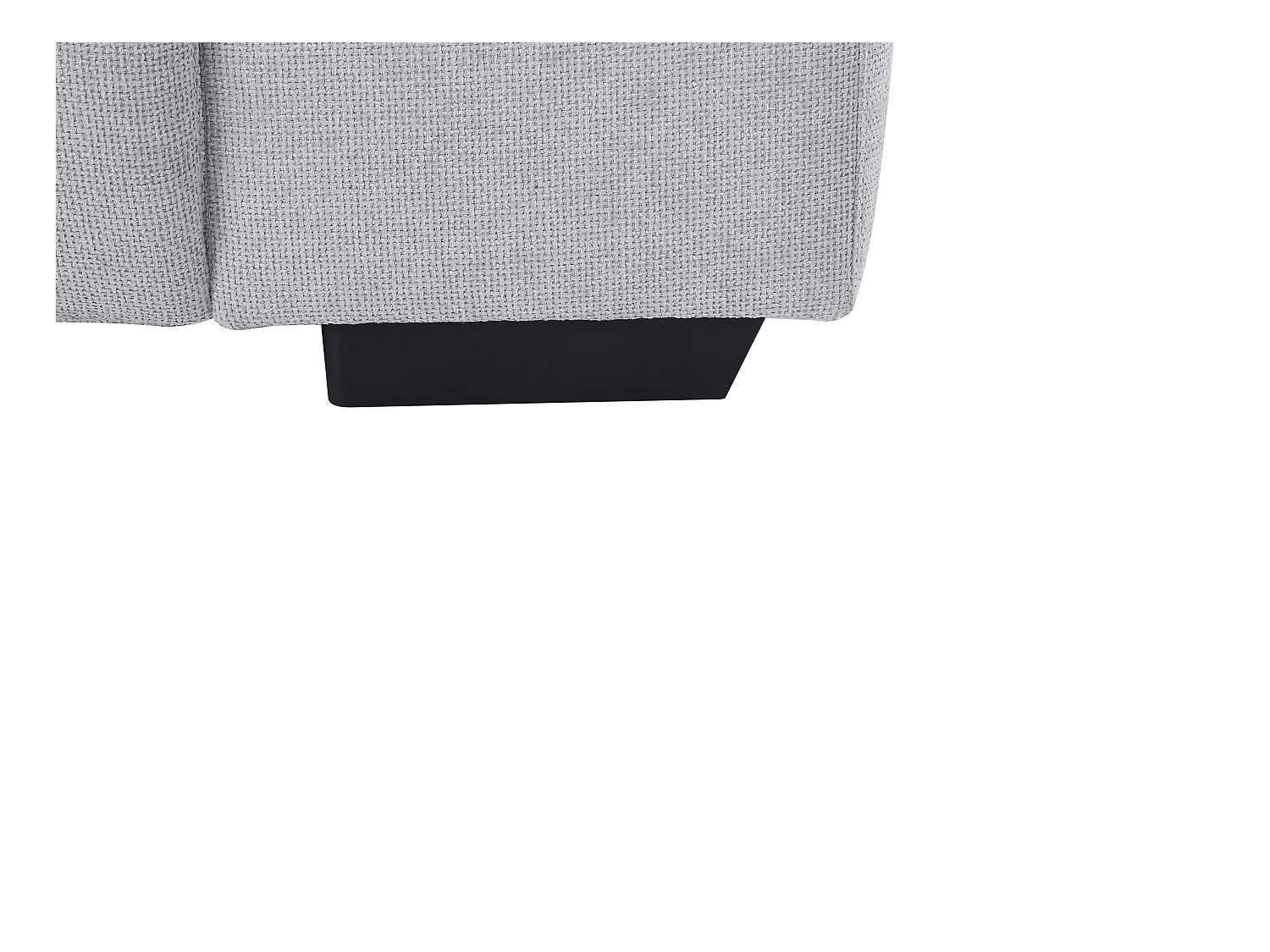 Canapé d'angle gauche en tissu texturé gris LOPONZA