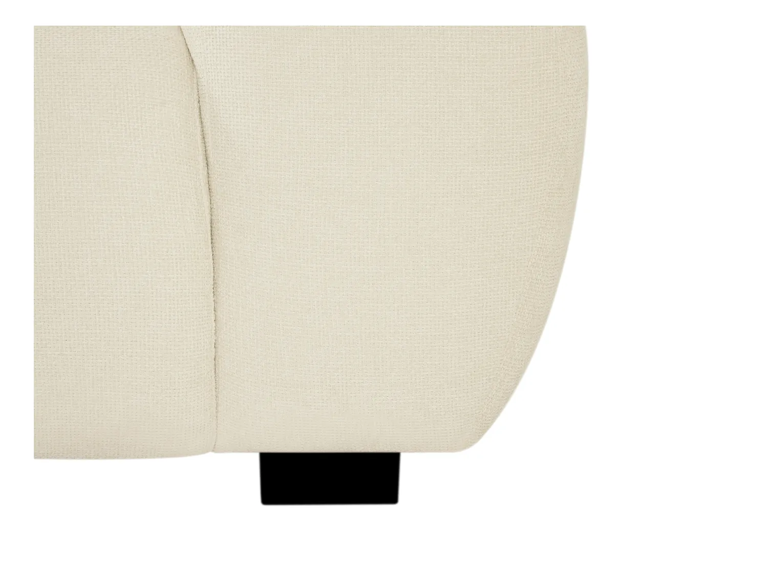 Canapé 3 places en tissu texturé beige BERENIA
