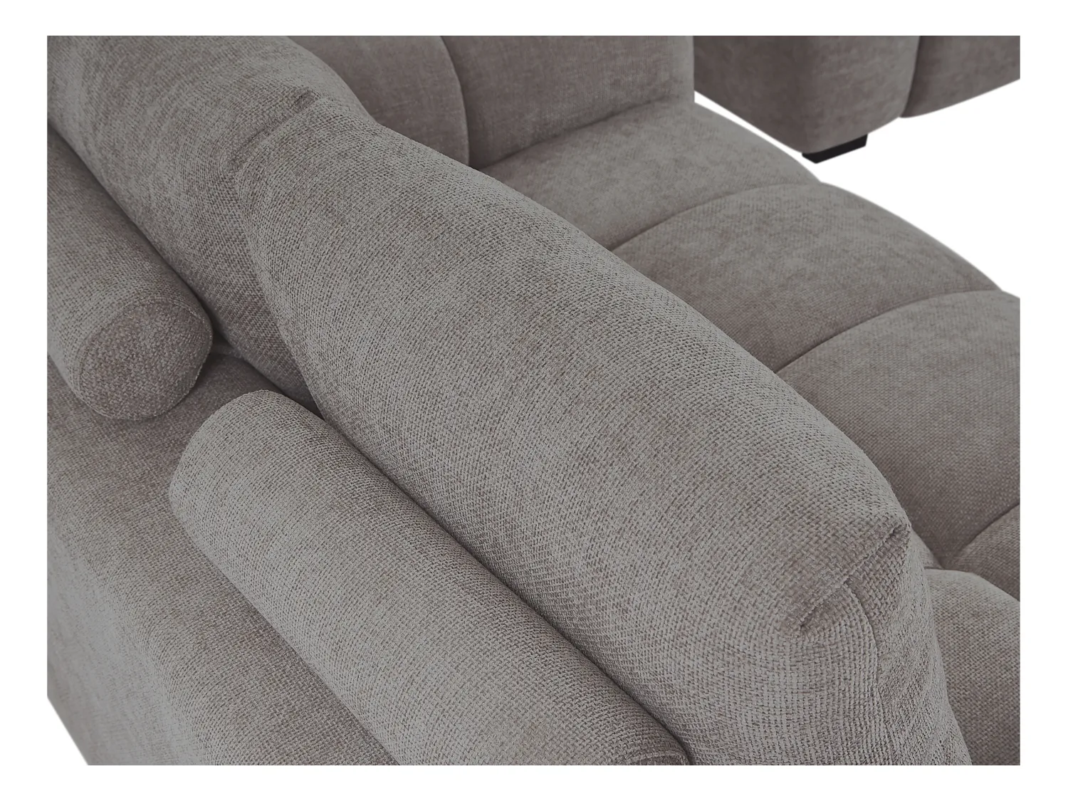 Sofa 2-Sitzer - Stoff - Grau - BERENIA