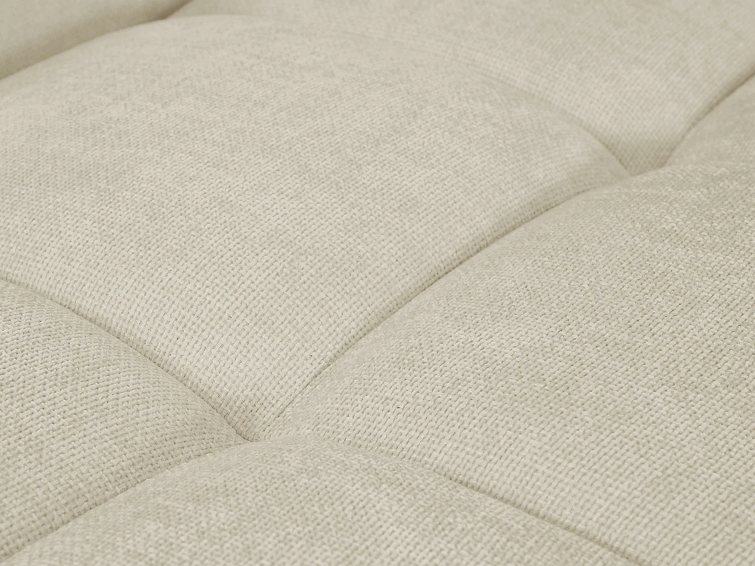 Großes Ecksofa - Stoff - Beige - BERENIA