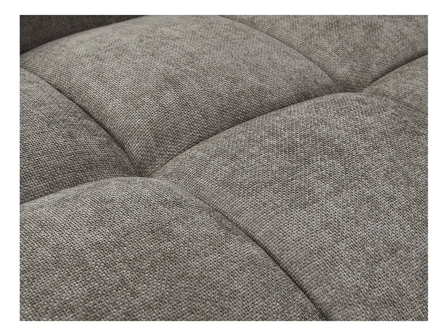 Großes Ecksofa - Stoff - Grau - BERENIA