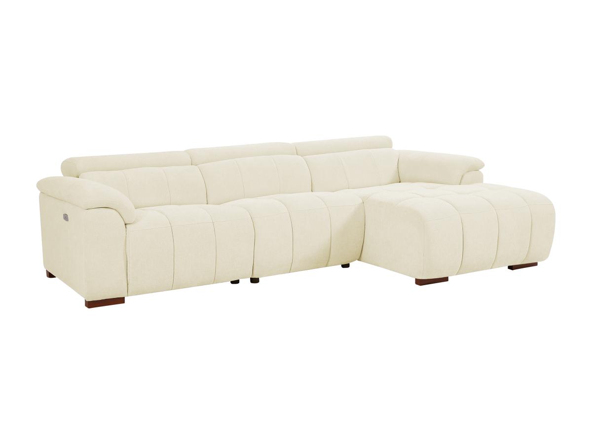 Eckrelaxsofa elektrisch - Ecke rechts - Stoff - Beige - MOLPICA günstig online kaufen