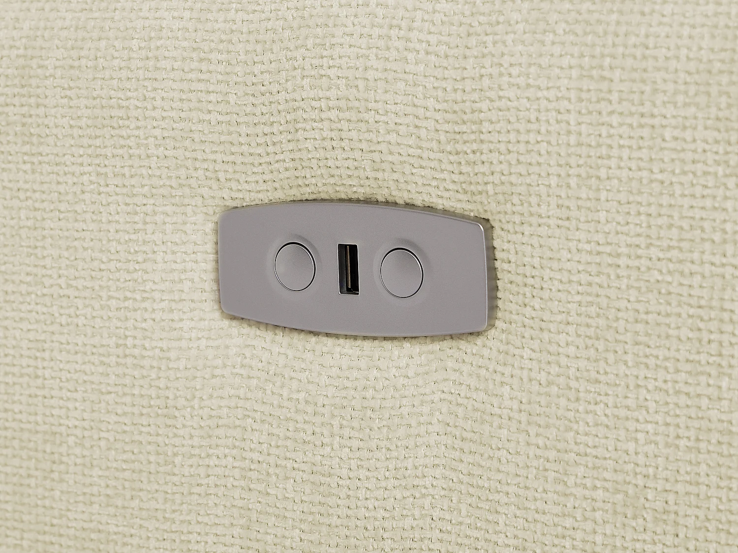 Canapé d'angle droit relax électrique en tissu beige MOLPICA