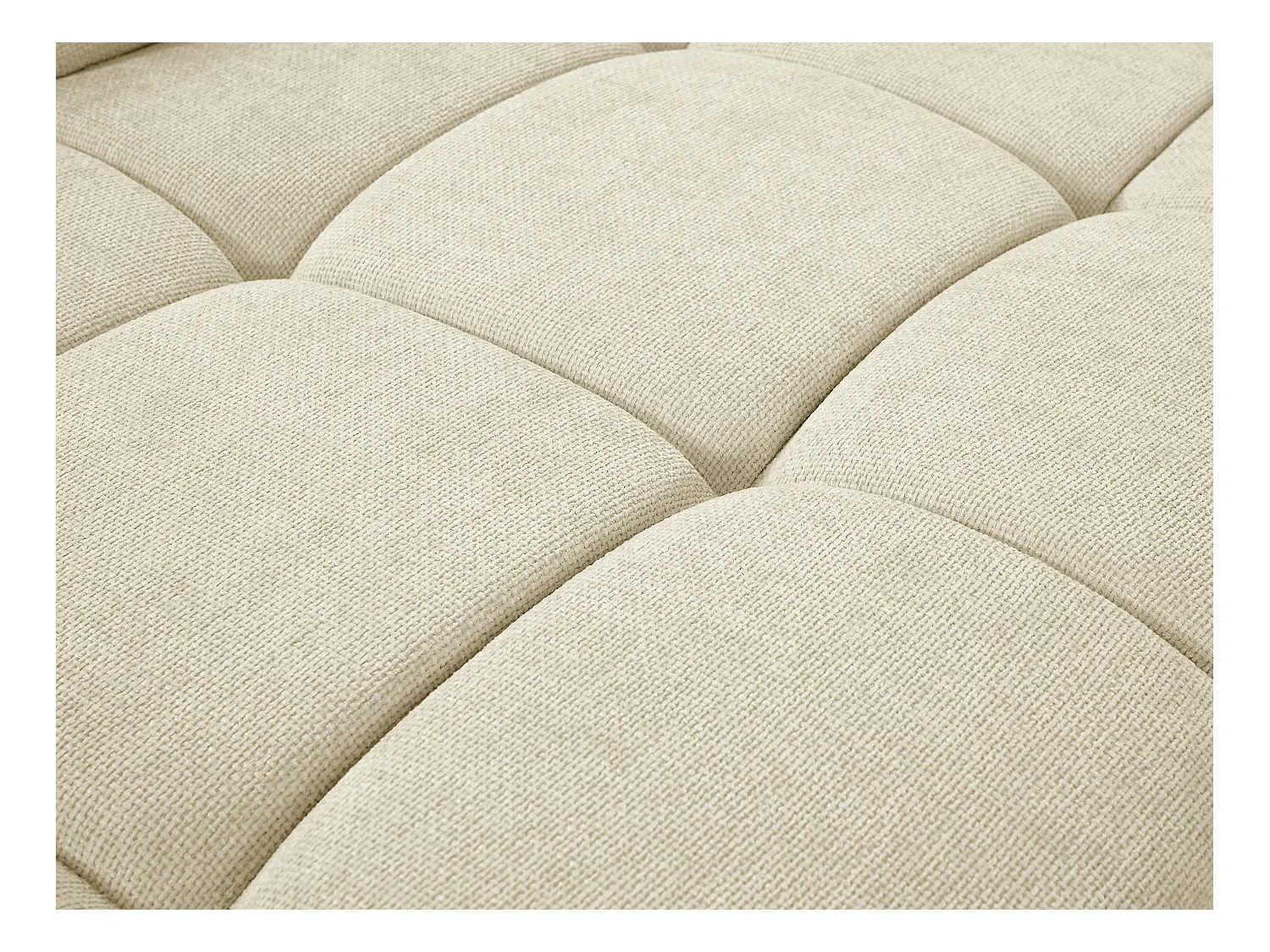 Canapé d'angle gauche relax électrique en tissu beige MOLPICA