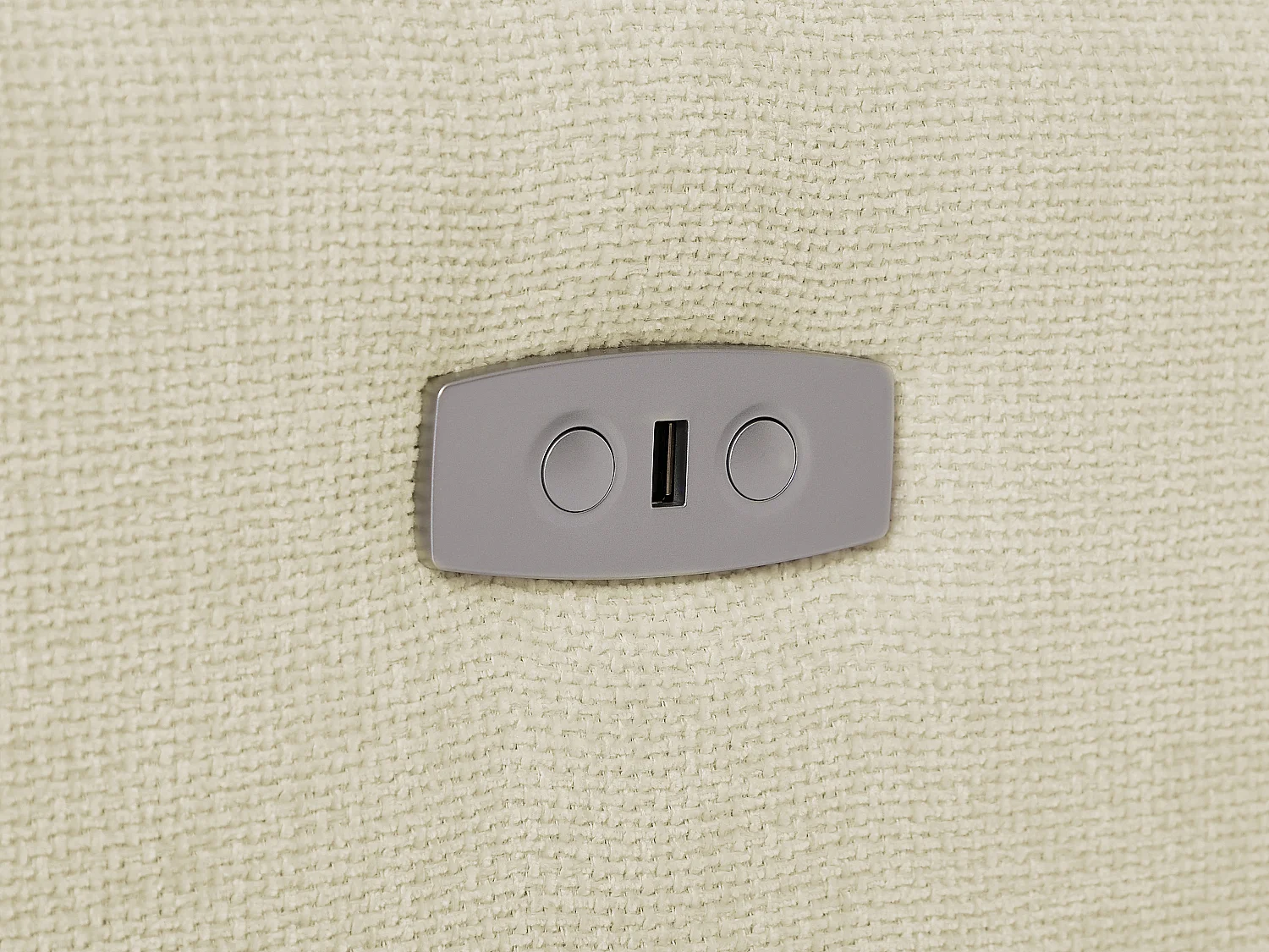 Divano  relax elettrico in Tessuto Beige - Angolo a sinistra - MOLPICA