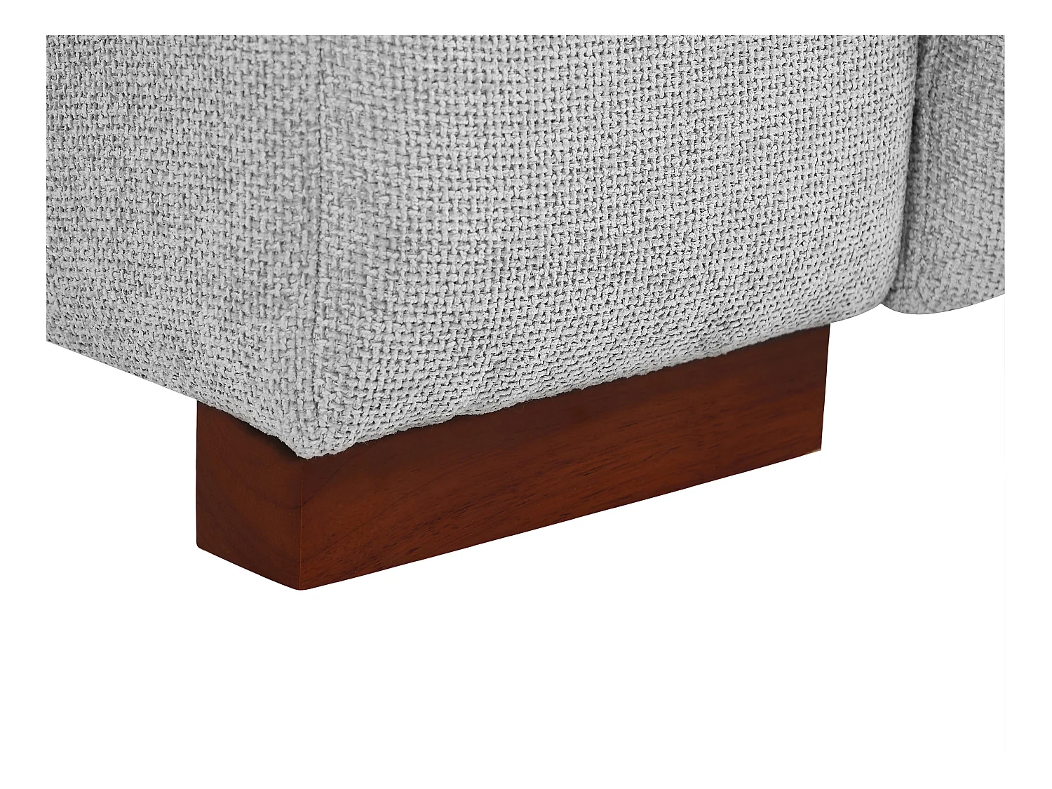 Canapé d'angle droit relax électrique en tissu gris clair MOLPICA