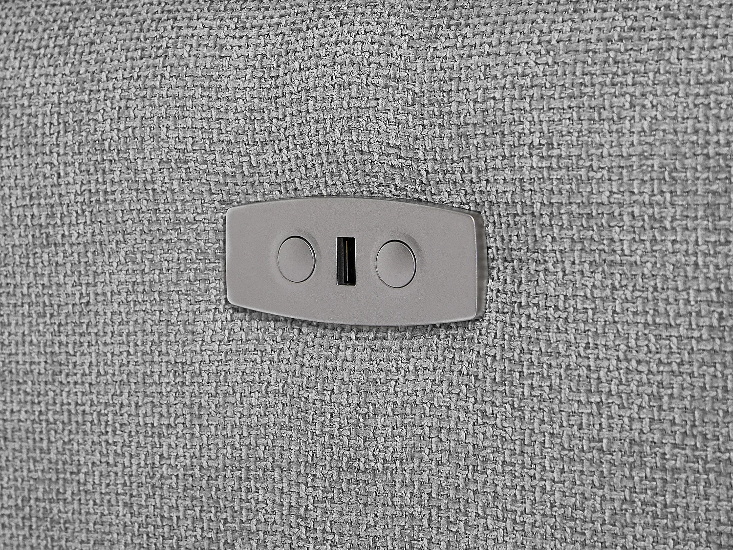 Canapé d'angle droit relax électrique en tissu gris clair MOLPICA