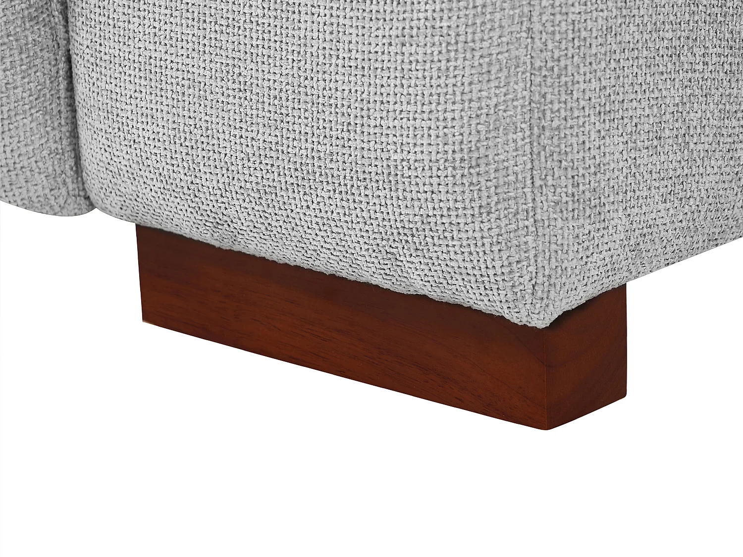 Canapé d'angle gauche relax électrique en tissu gris clair MOLPICA