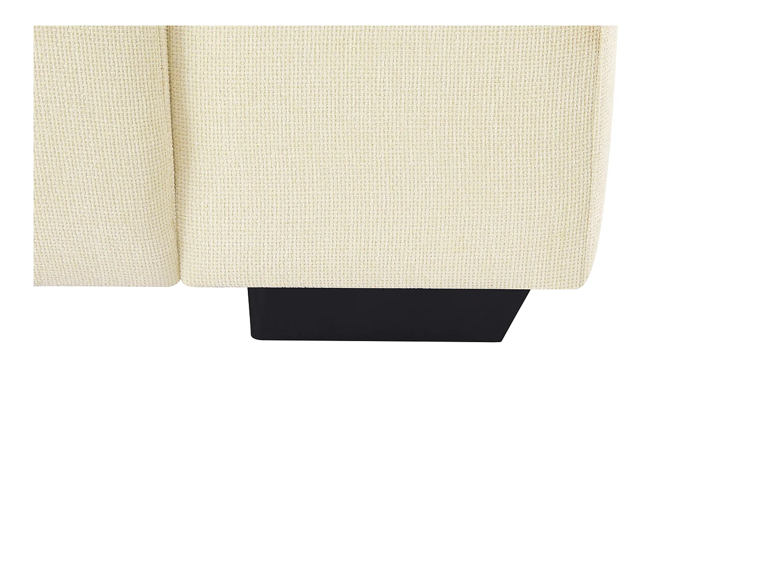 Ecksofa - Ecke links - Strukturstoff - Beige - LOPONZA