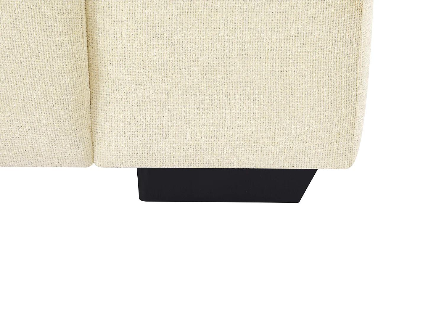 Vänstervänd hörnsoffa i beige texturerat tyg LOPONZA