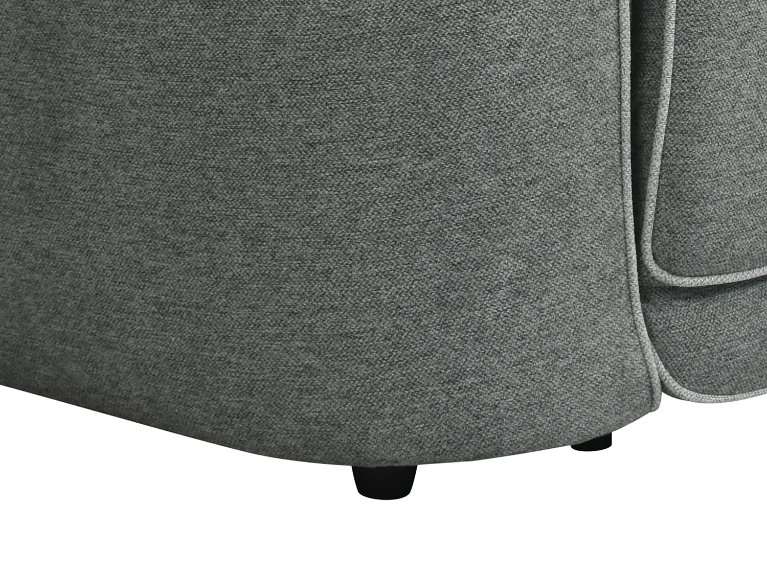 Fauteuil relax électrique en tissu chiné gris OZARTO