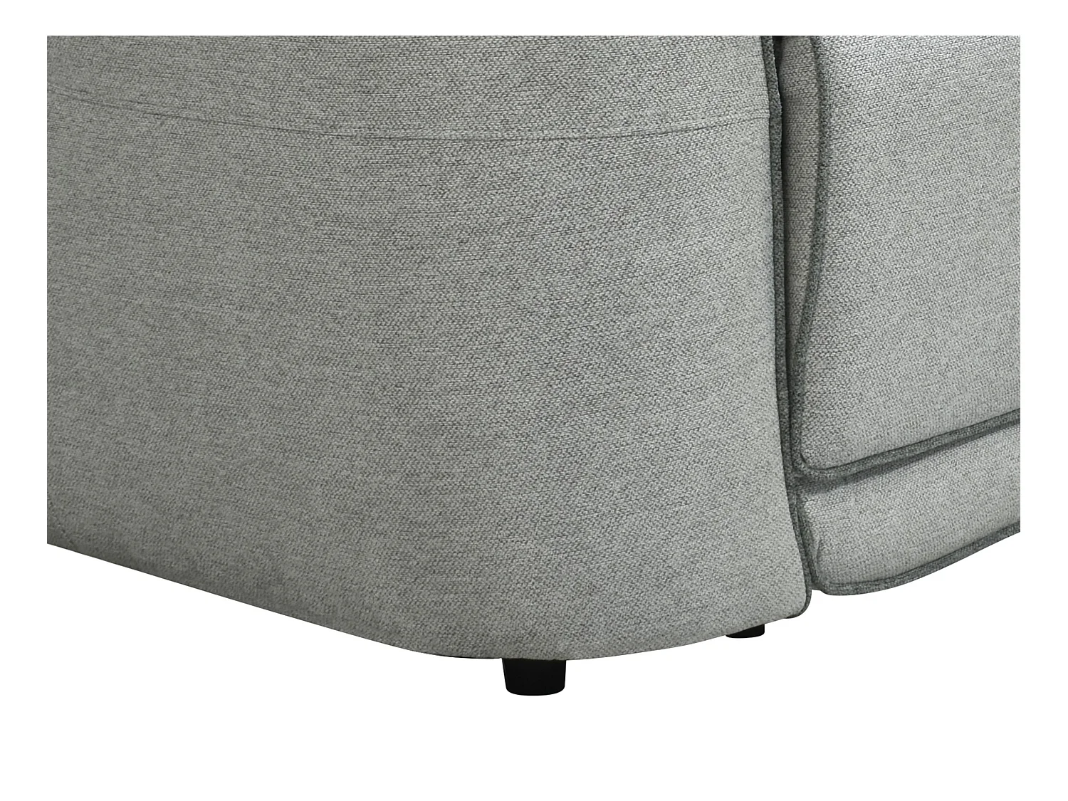 Fotel z elektryczną funkcją relax i jasnoszarą melanżową tapicerką - OZARTO