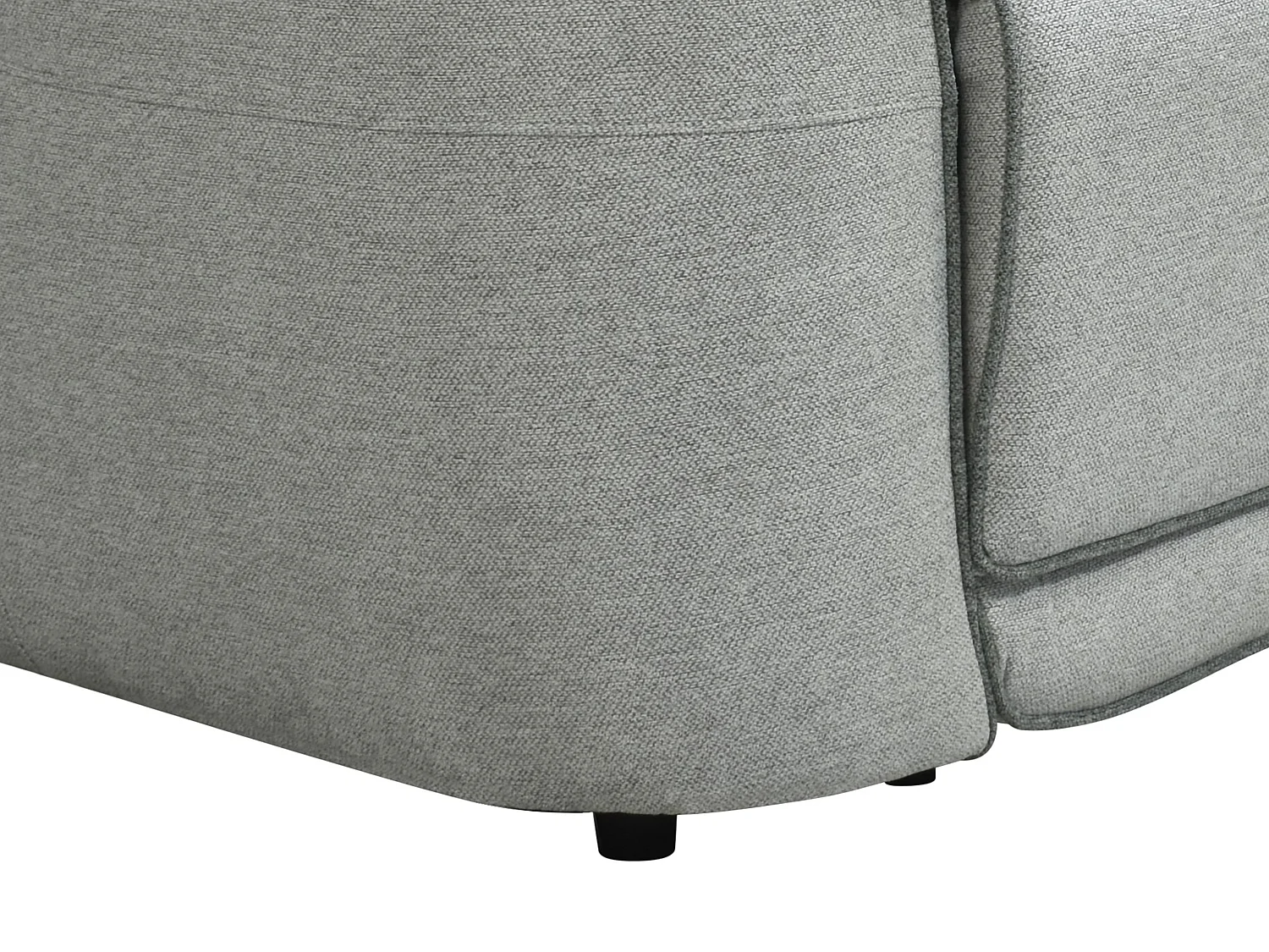 Fauteuil relax électrique en tissu chiné gris clair OZARTO