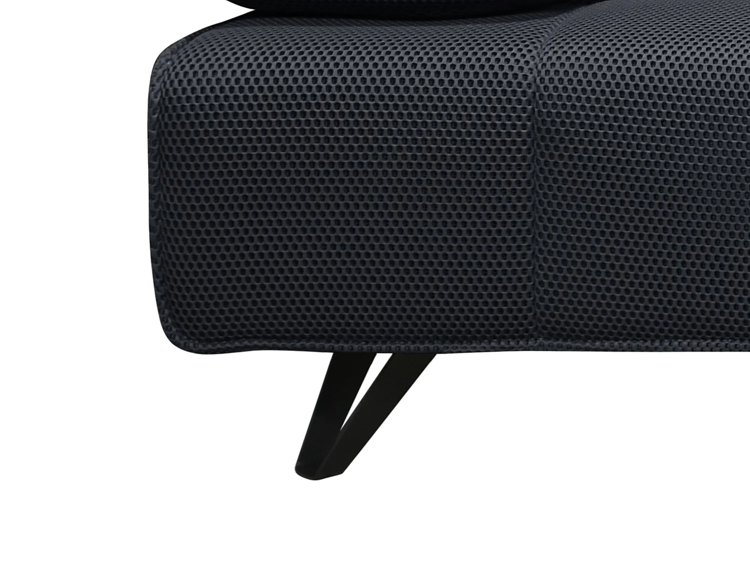 Divano 3 posti con schienale avanti-indietro in Tessuto 3D Antracite - MERCOTA