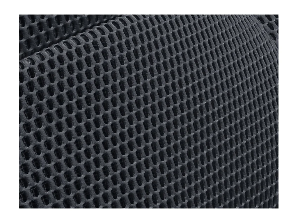 Sofá de 3 lugares em tecido 3D cinza antracite com encosto função avanço-recuo - MERCOTA