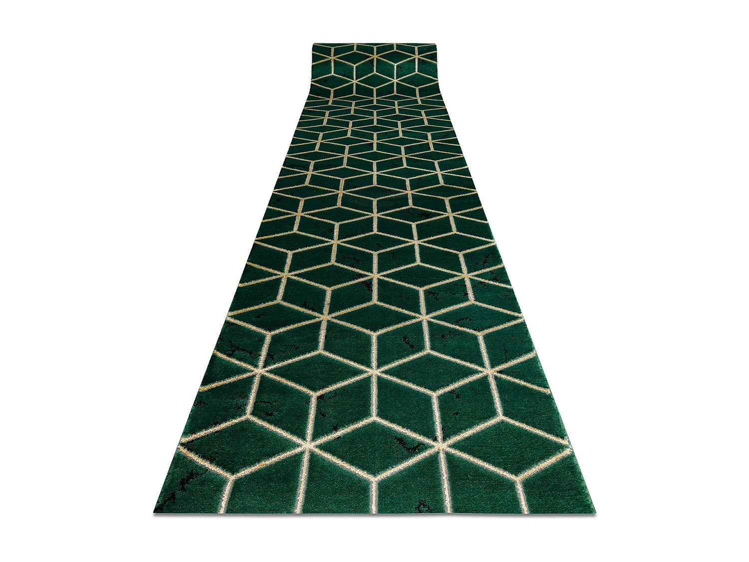 Chodnik EMERALD ekskluzywny 1014 glamour, stylowy kostka butelkowa zie 80x460 cm