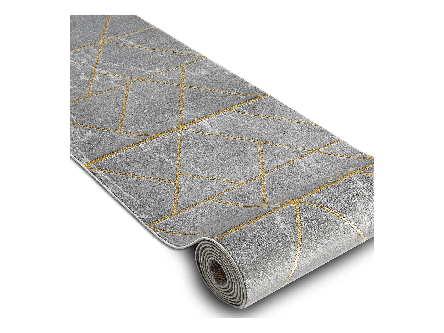 Tapijtloper EMERALD exclusief 1012 glamour, stijlvol marmer, geometris 80x100 cm