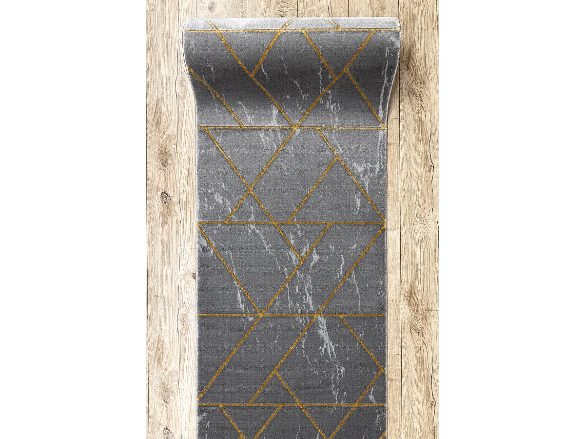 Passadeira EMERALD exclusivo 1012 glamour, à moda mármore, geométri 80x100 cm