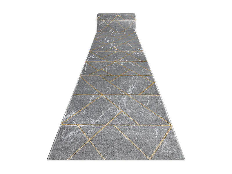 Tapis de couloir EMERALD exclusif 1012 glamour, élégant marbre, géo 80x100 cm