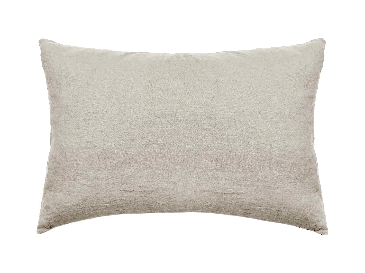 Taie d'oreiller 50x70 cm pur coton lavé PALACE beige lin