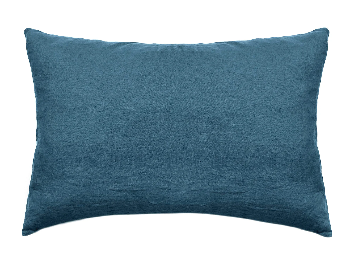 Taie d'oreiller 50x70 cm pur coton lavé PALACE bleu marine