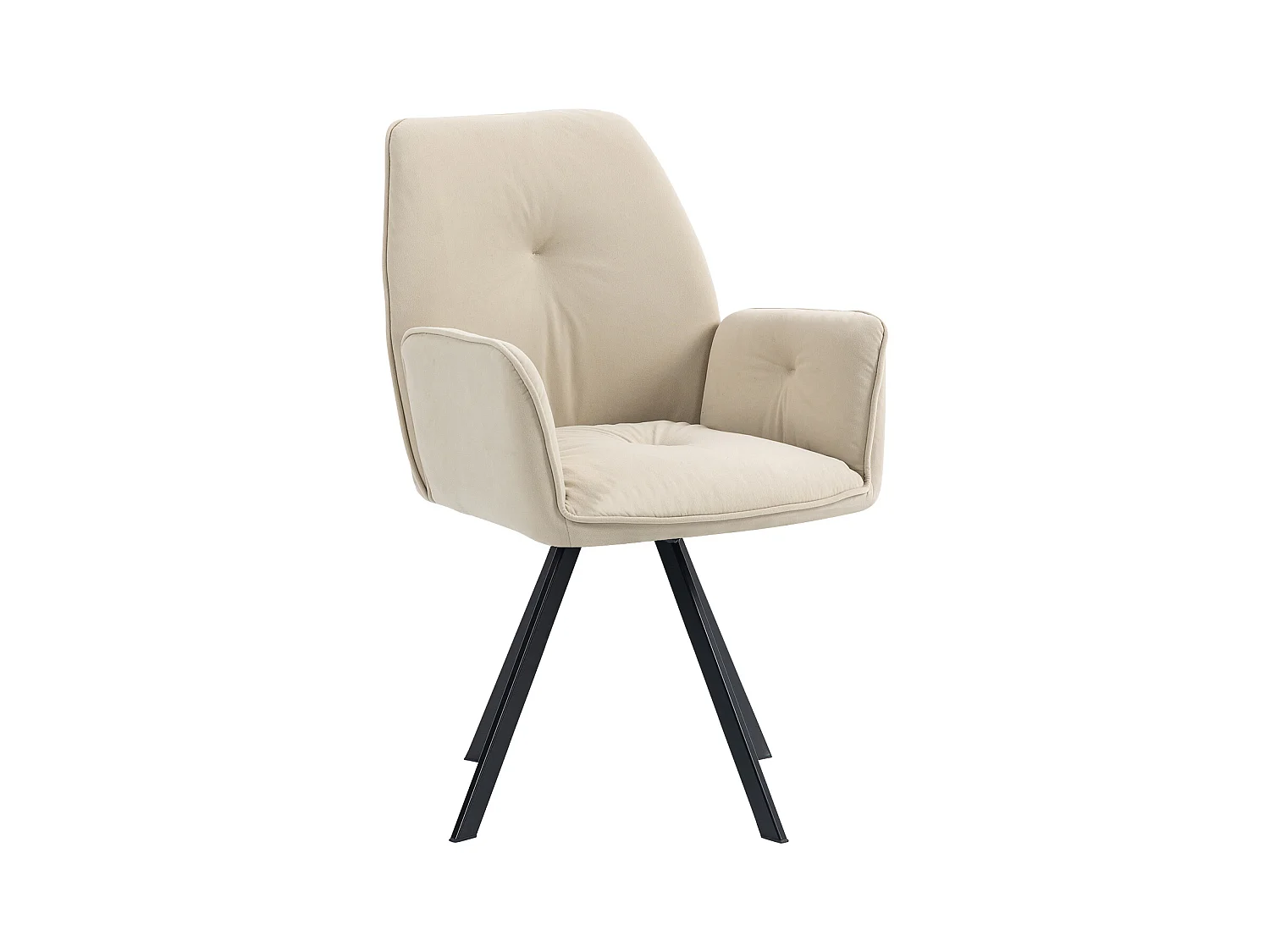 Lot de 2 chaises de salle à manger fauteuil de table en velours style industriel,CALF