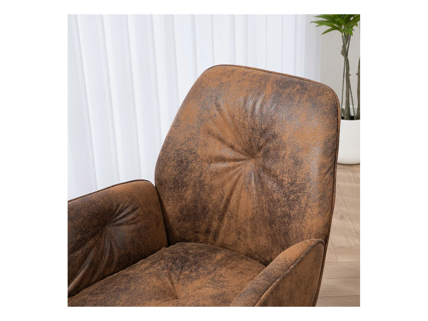 Lot de 2 chaises de salle à manger fauteuil de table en velours style industriel,CALF