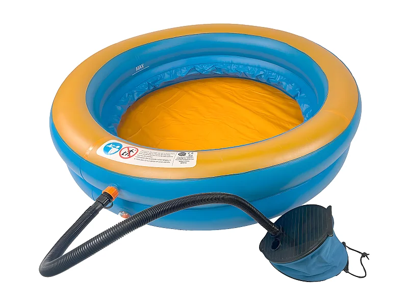 Waterclip - Piscine gonflable à bulles pour enfant Ø105x23cm avec gonfleur