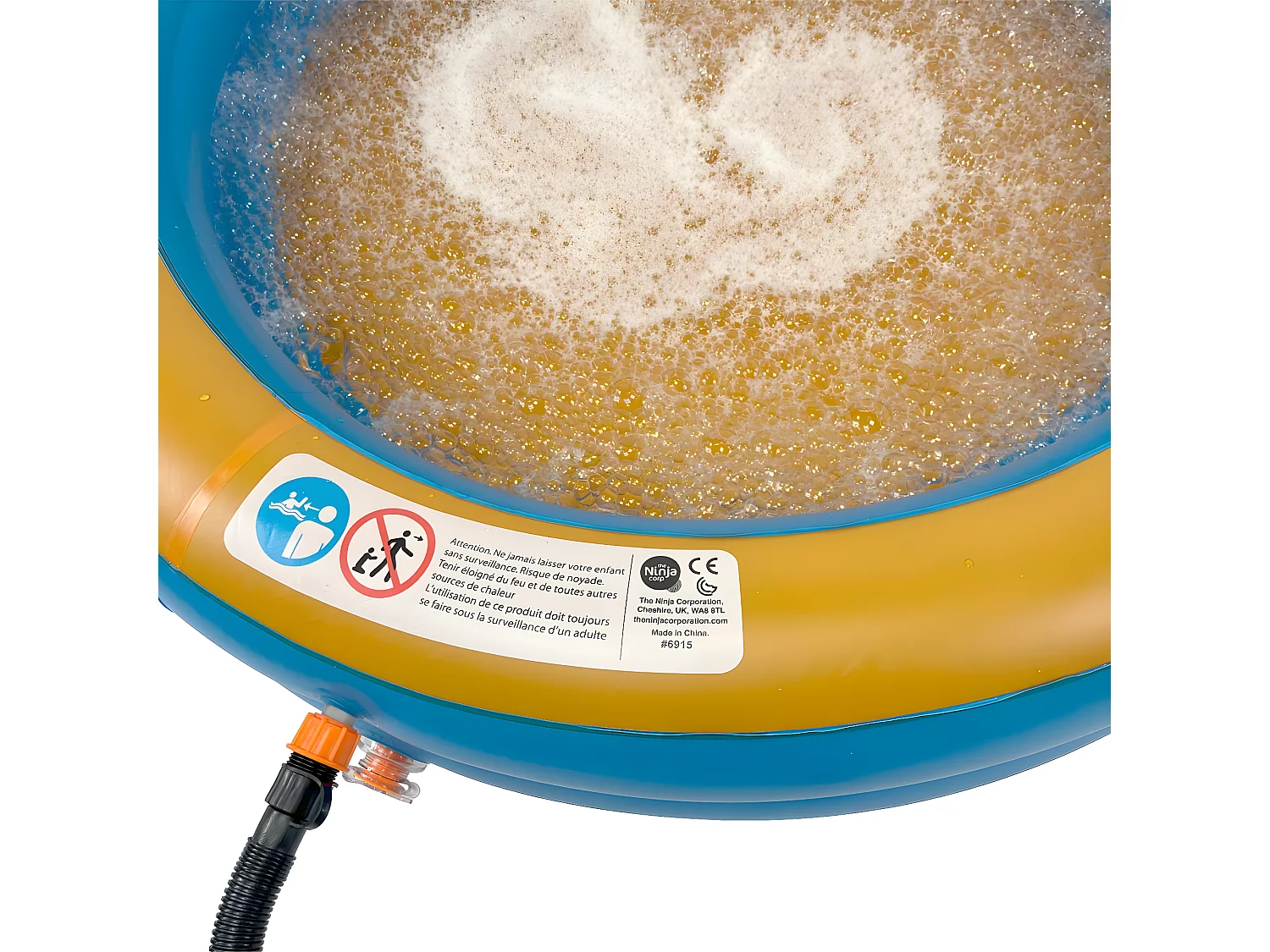 Waterclip - Piscine gonflable à bulles pour enfant Ø105x23cm avec gonfleur