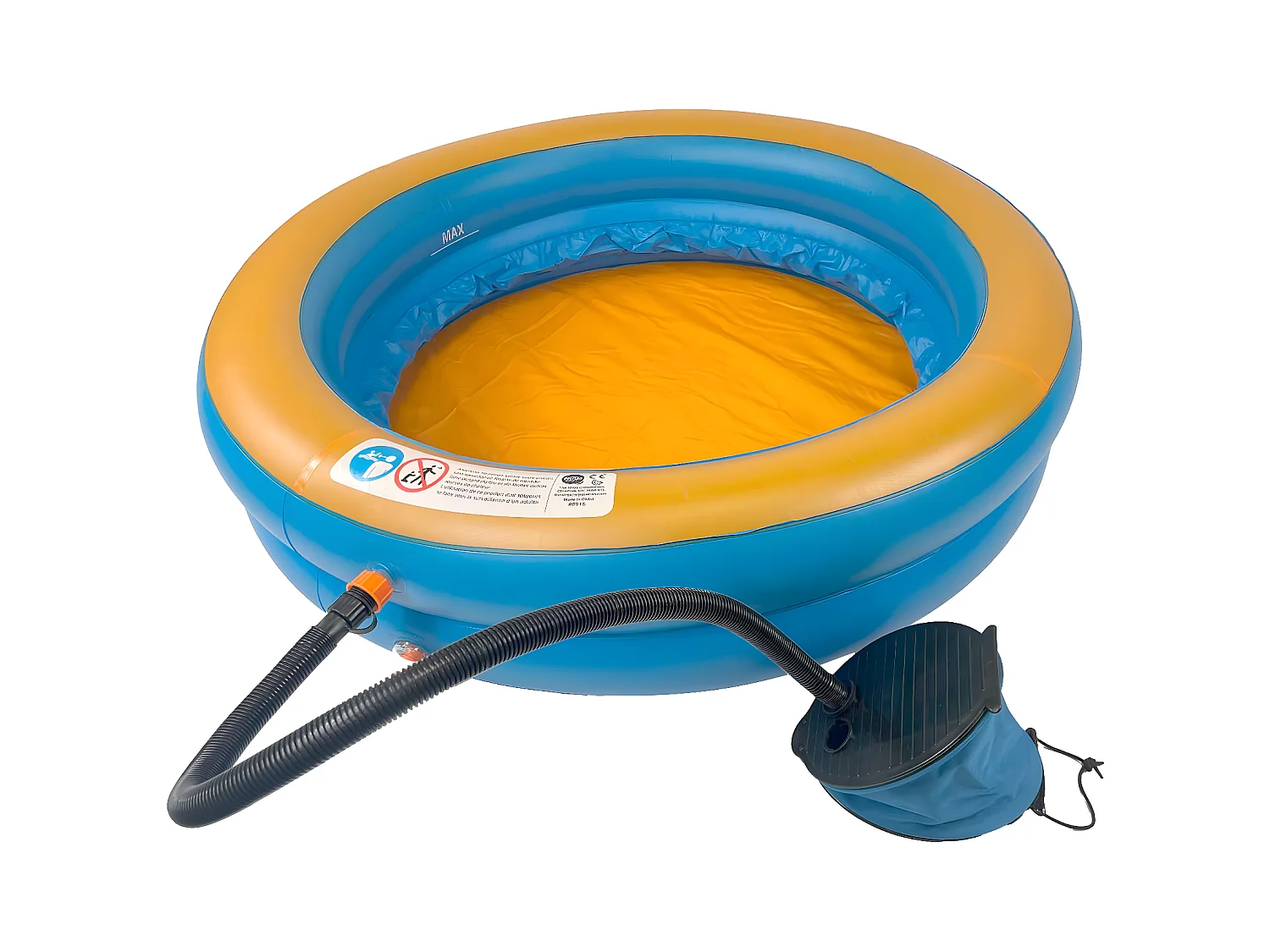 Waterclip - Piscine gonflable à bulles pour enfant Ø105x23cm avec gonfleur
