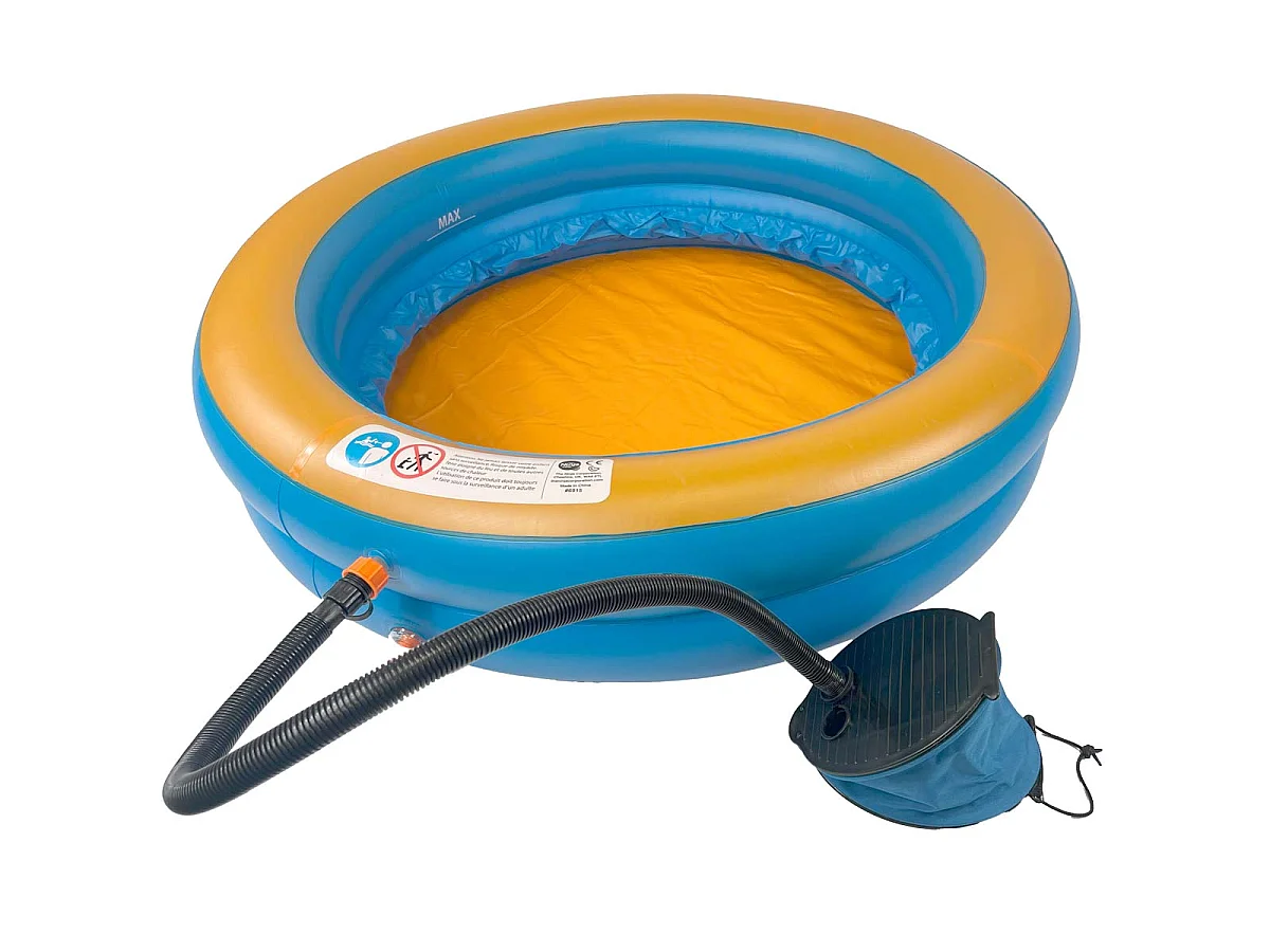 WATERCLIP Piscine gonflable à bulles  100x100x20 cm avec pompe