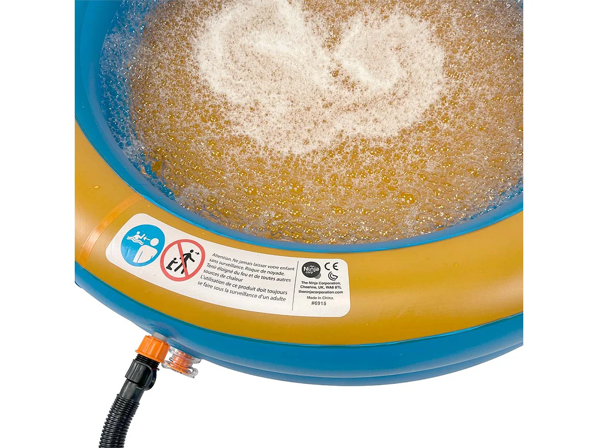 WATERCLIP Piscine gonflable à bulles  100x100x20 cm avec pompe