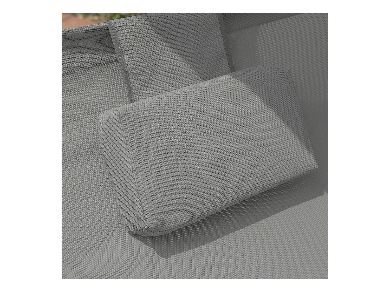 SoBuy OGS50-HG 2-zits schommelligstoel met luifel en 2 zwenkwielen Ergonomisch rugleuningkussen meegeleverd - Max. 300kg - Grijs