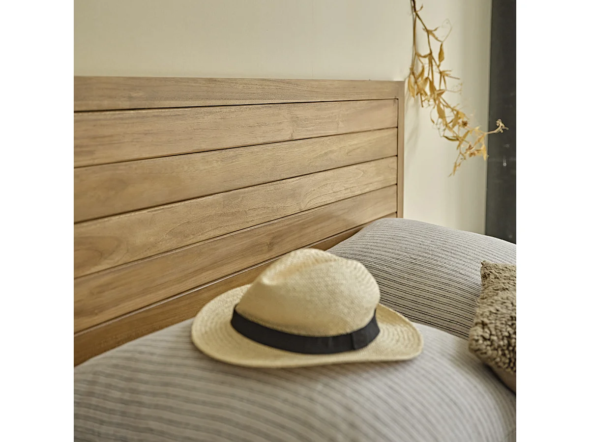 Tête de lit en teck massif 160 cm