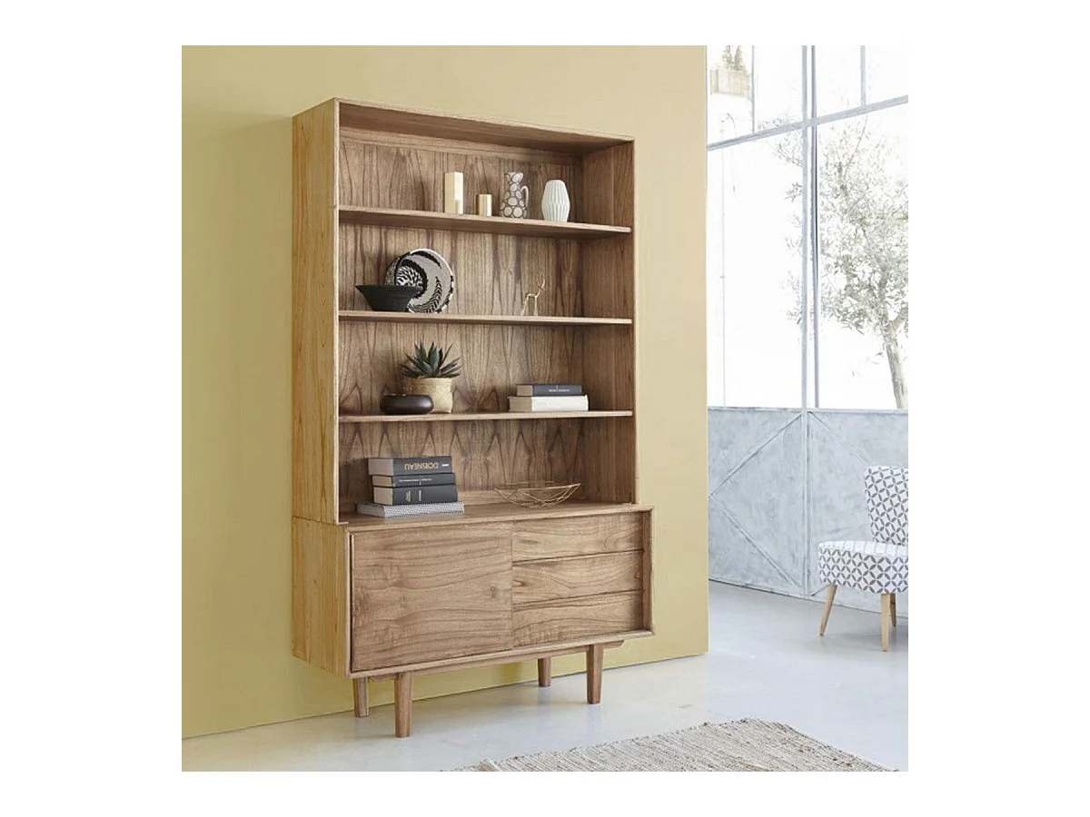Libreria in mindi massello 120 cm