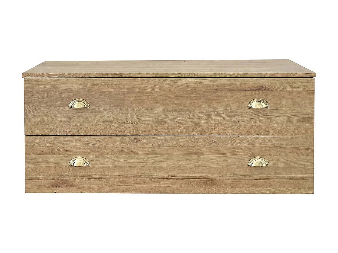 Meuble de salle de bain en bois de chêne 120 cm