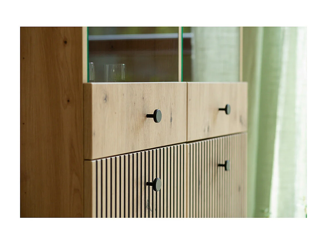 Vitrine BERLIN 2 Portes Chêne