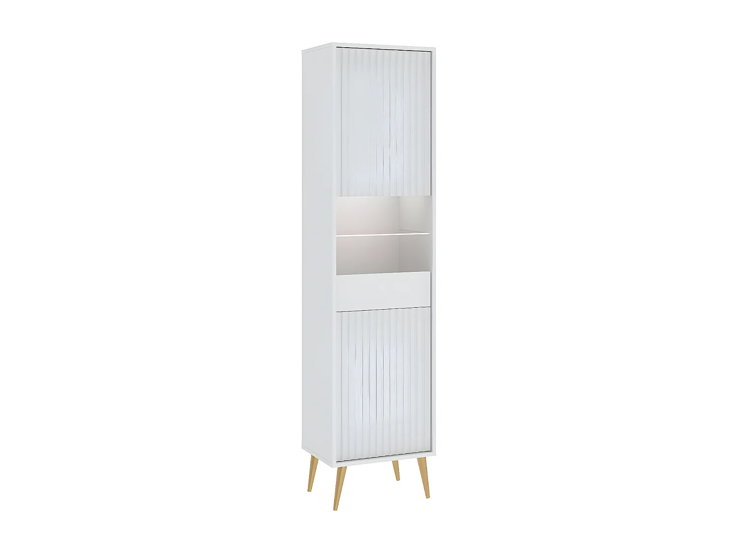Vitrine BARCELONA - 1 Porte Blanc