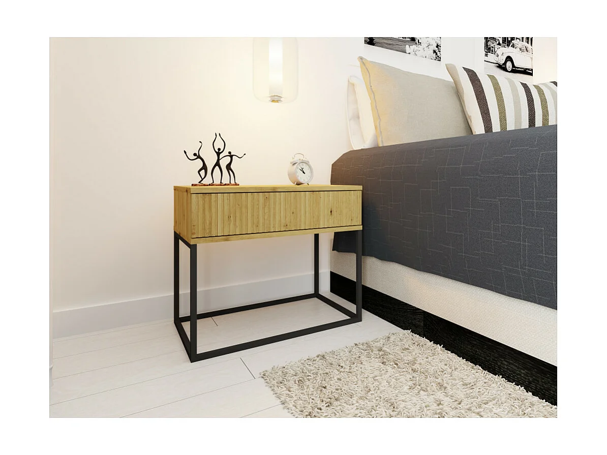 Table de chevet CADRO 2 -1 Tiroir Chêne