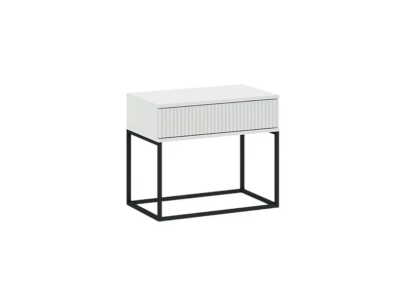 Table de chevet CADRO 2 -1 Tiroir Blanc